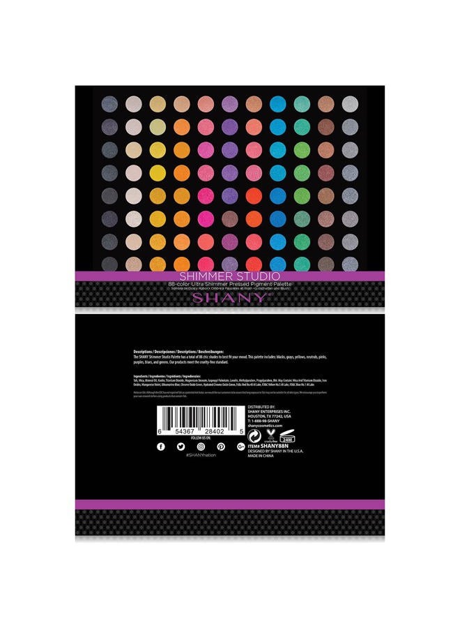 Shany SHIMMER STUDIO Eye shadow Palette, Matte,Shimmer and Metallic Eye Makeup, Studio Colors for Smoky Eyes and Natural Look - Image 3