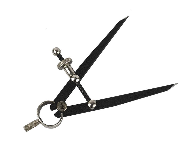 JTS 4" Long Fine Point Divider Premium Flat Leg Tool Gauge Distant Measuring Compass Design Layout - Image 1