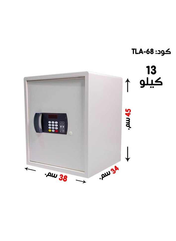 Generic Luxury Fire-Resistant Digital Security Safe With Electronic Number Pad And Lock And Physical  Key  38*34*45 CM  - Image 1