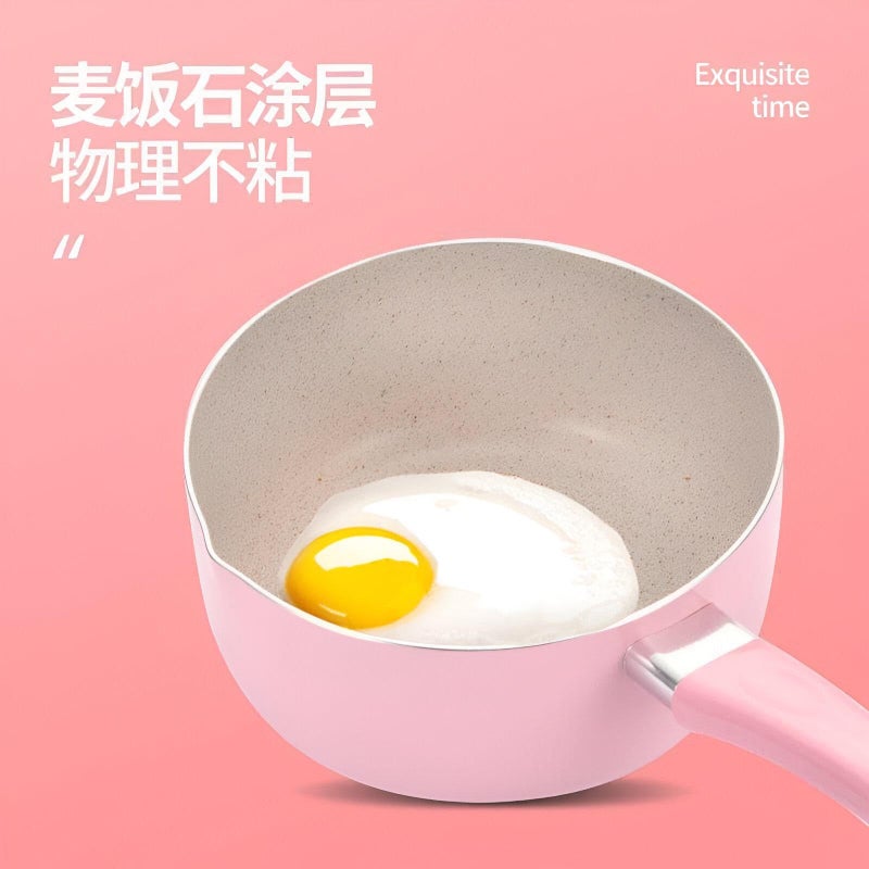 Granite Saucepan - Versatile Granite Pan Suitable for Cooking Soups, Preparing Fast Dishes Like Instant Noodles, and Making Winter Recipes Effortlessly with Long-Lasting Non-Stick Surface - Image 3