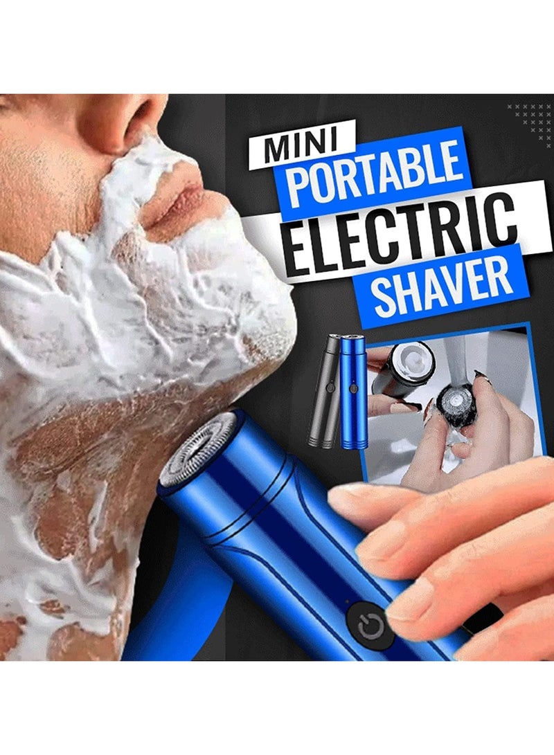 DubaiGallery Electric Shaver Rechargeable Rotary Razor Portable Face Shaver Waterproof Mini Beard Shaving Machine for Men Wet Dry Shaving Supplies - Image 4