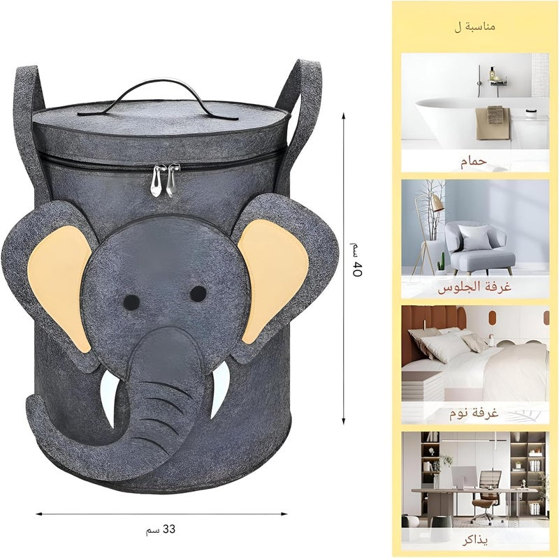Storage Basket - Versatile toy storage solution with a lid, perfect for organizing children's playthings and keeping their room tidy. multishape multicolor - Image 5