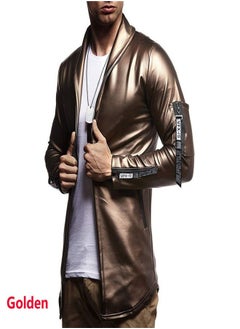 Loquat Men's Elastic Motorcycle Leather Jackets 