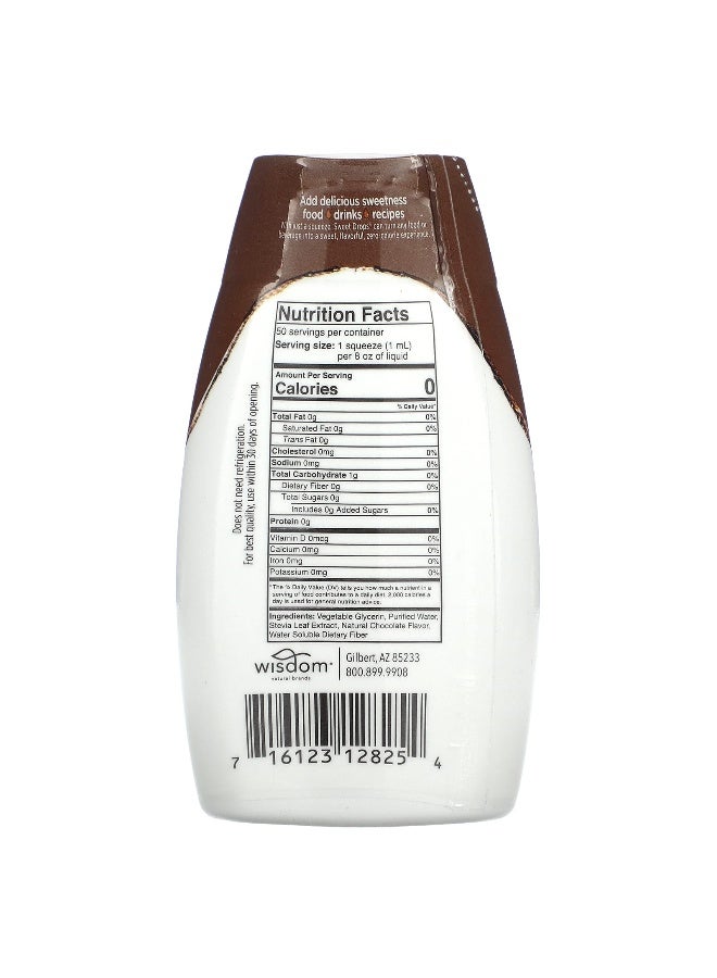 SweetLeaf Stevia سويت ليف ستيفيا، قطرات سويت، شوكولاتة، 1.7 أونصة سائلة (50 مل) - Image 2