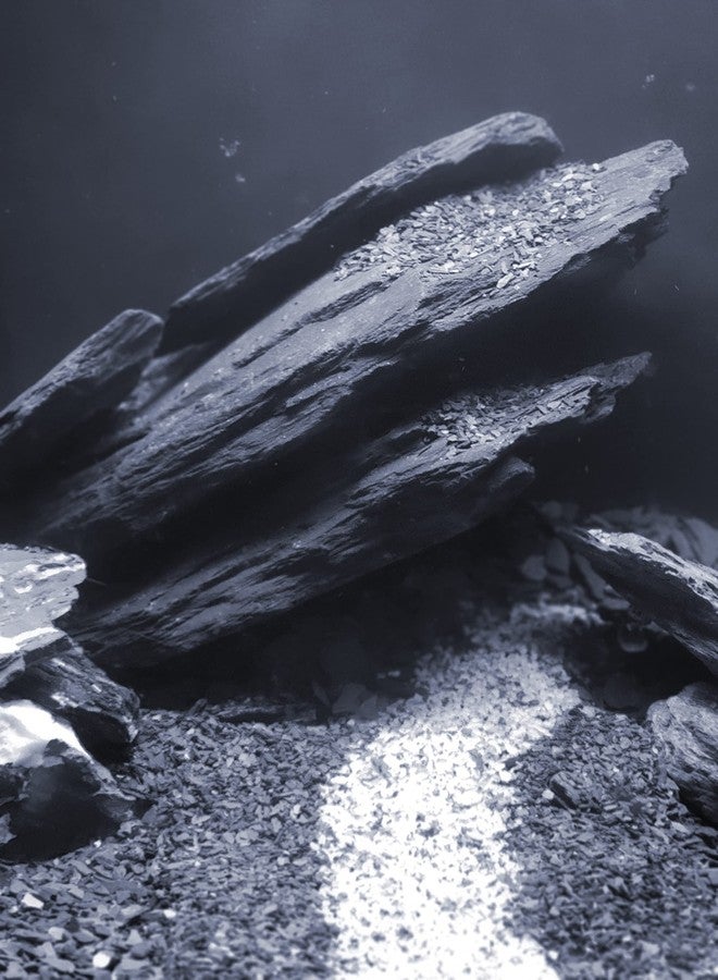 Small World Slate & Stone Natural Slate Stones 8 to 10 Inches - USA Sourced and Packaged for Aquascaping Aquariums, Terrariums, Paludariums, Reptile Enclosures, and Gardens (8-9 lbs) - Image 5