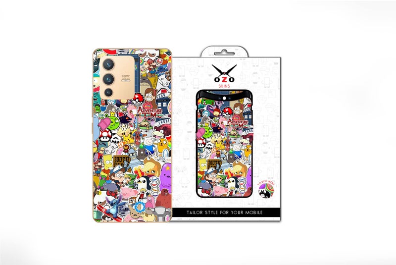 OZO Mobile Phone Cases OZO Skins Cartoon Charcater Stickers (SE141CCS) for Vivo V23 - Image 1
