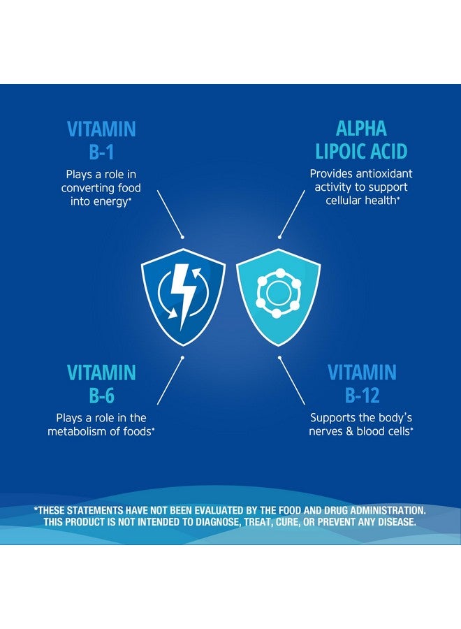 21st Century Nerve Health Tablets (30 Count), Alpha Lipoic Acid 300mg, B1, B6, & B12 Vitamins for Nerve Function Support, Antioxidant ALA Supplement, Gluten Free. Non-GMO, & Vegan - Image 3