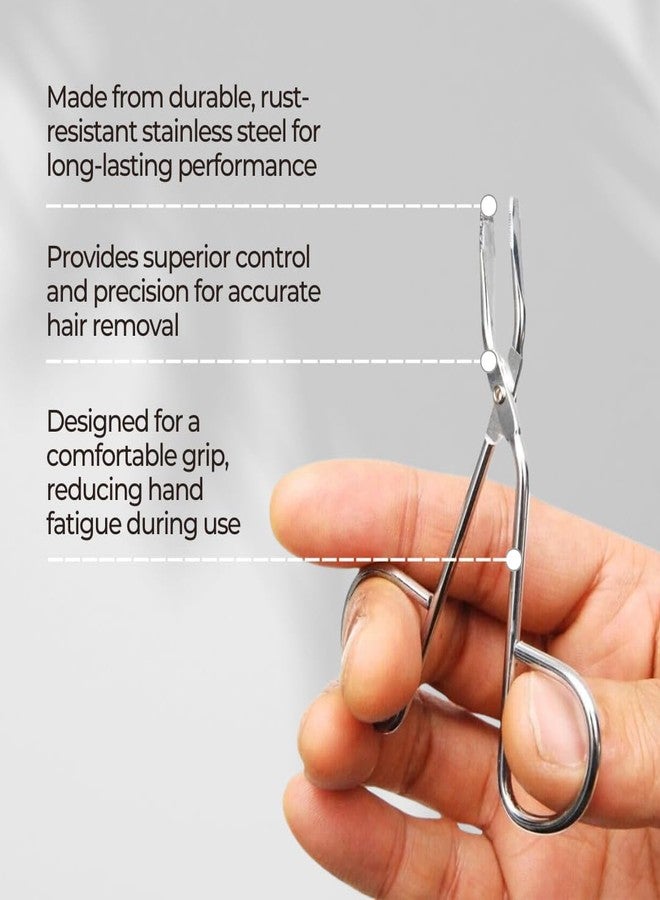 DreamCut Scissor Tweezer - Surgical Stainless Steel, Perfect for Ingrown Hair, Eyebrow Hair, Nose and Facial Hair - Image 3