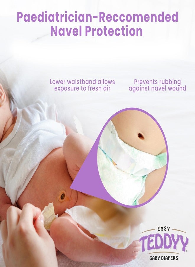 TEDDYY Easy Baby Diapers (White, 1-2 Months/Small) - 96 Counts - Image 3