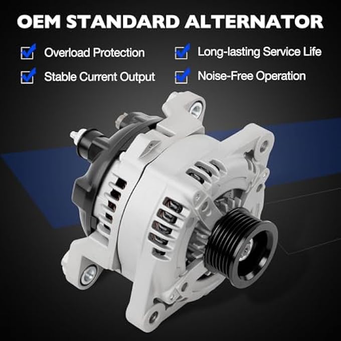 Misakomo 373002G061 Alternator for Hyundai Sonata 2015-2019/Santa Fe 2019-2020/Santa Fe Sport 2017-2018 2.0L 2.4L, Kia Optima Sorento Sportage 2015-2020, 150A Replace 1042118790 11953N - Image 5
