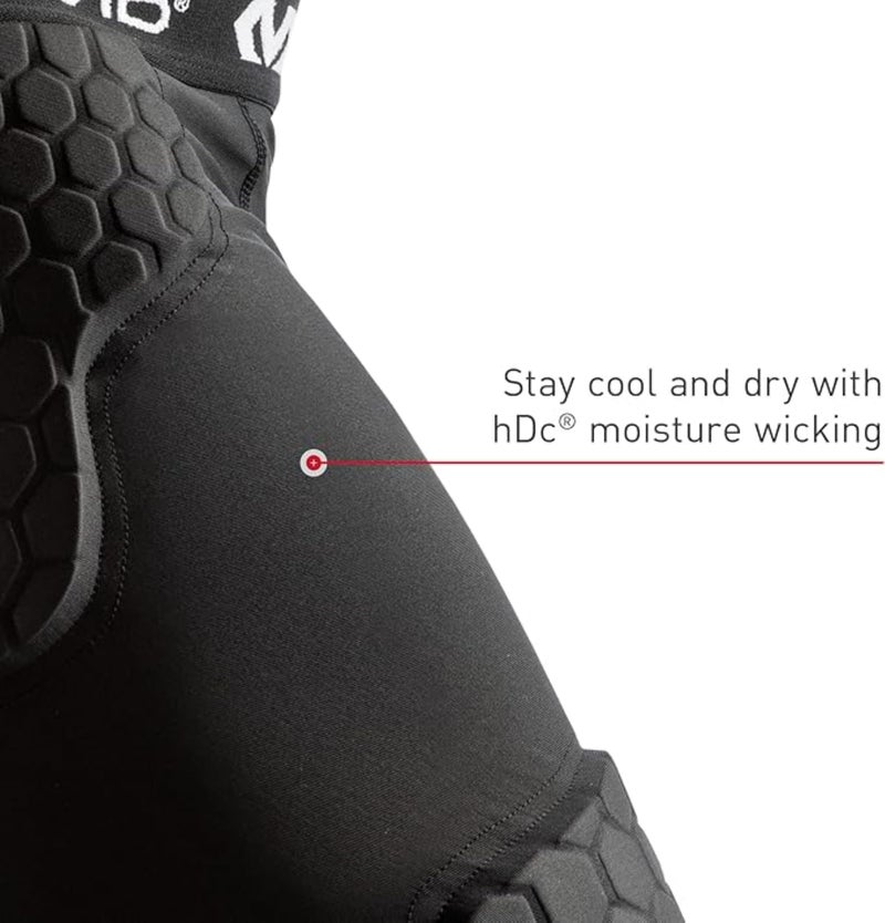 McDavid Men's Compression Shorts with HEX Pads Dual-Density Thudd Tights with Hip, Tailbone, Thigh Padding for Men's Compression Shorts with Cup Pocket White - Image 5