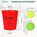 Olsa Giant Pong Yard Games Yard Pong Outdoor Game for Adults and Family Toss Backyard Lawn Games with 12 Buckets Balls Strength Carrying Bag for Beach Camping Backyard PartyRed - Image 4
