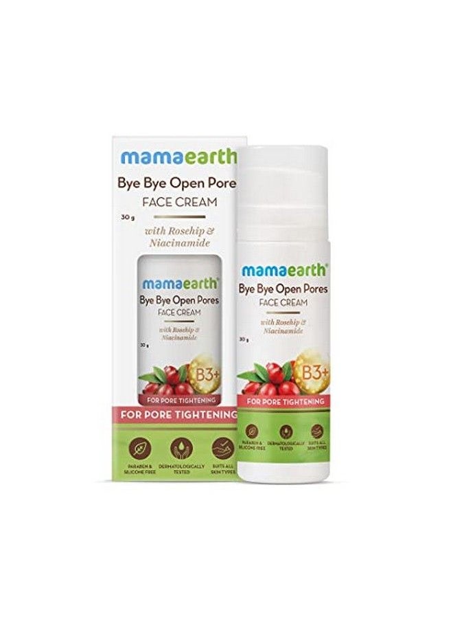 Mamaearth - Bye Bye Open Pores Face Cream For Pore Tightening With Rosehip & Niacinamide 30 G - Image 1
