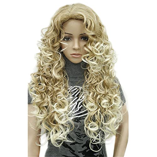 Aimole Long Curly Women Wigs Synthetic Wig Natural Hair(27T613) - Image 1