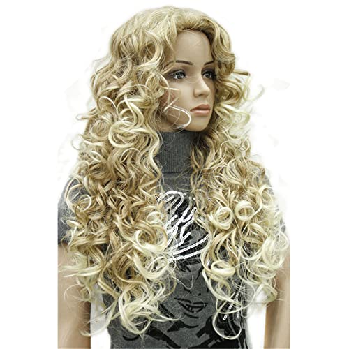Aimole Long Curly Women Wigs Synthetic Wig Natural Hair(27T613) - Image 2