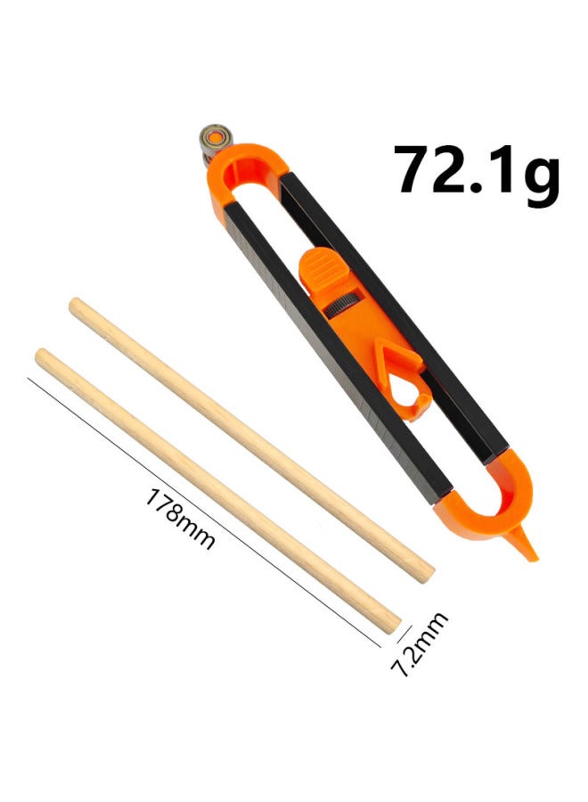 Profile Gauge Plastic Profile Gauge Copying Gauge With Lock Woodworking Form Gauge Form Gauge Irregular Radian Gauge-Model:Contour Gauge + Carpenter Pencil*2 [bag] 72.1g - Image 1
