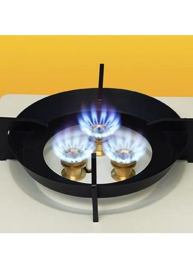 TIGER موقد تسخين الغاز للتخييم والنزهات - فرن طهي متعدد الوظائف، صينية شواء، وموقد للشواء - موقد خارجي محمول مع لهب قابل للتعديل للطهي والشواء والتحميص - مثالي للتخييم، والمشي، والشواء، والنزهات - Image 5