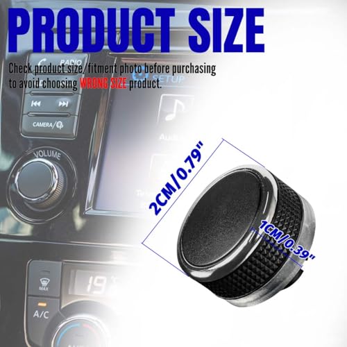 OICCTBF Radio Knob Button Volume Stereo Tuner Power Connect, Stereo Audio Volume Radio Tuner Control Switch Knob Ring for Nissan Qashqai, Juke - Image 2