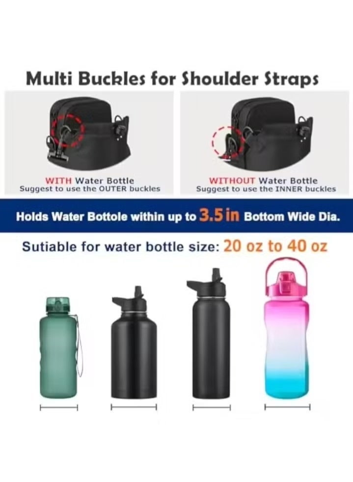 Waterproof Magnetic Sling Bottle Bag – Travel, Sports & Work Non-Slip Water Bottle Holder Pouch - Image 3