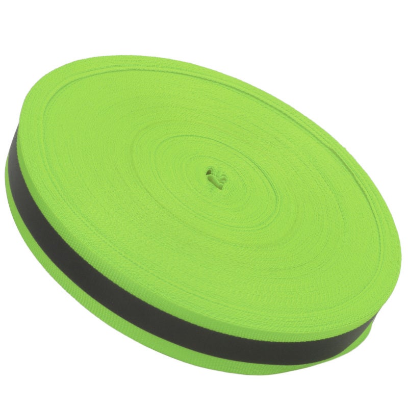 High Visibility Reflective Ribbon 1 Inch Fluorescent Green Nylon Webbing Weatherproof for Night Safety - Durable Sewing Tape for Outdoor Sports Enthusiasts DIY Pet Projects - Image 5