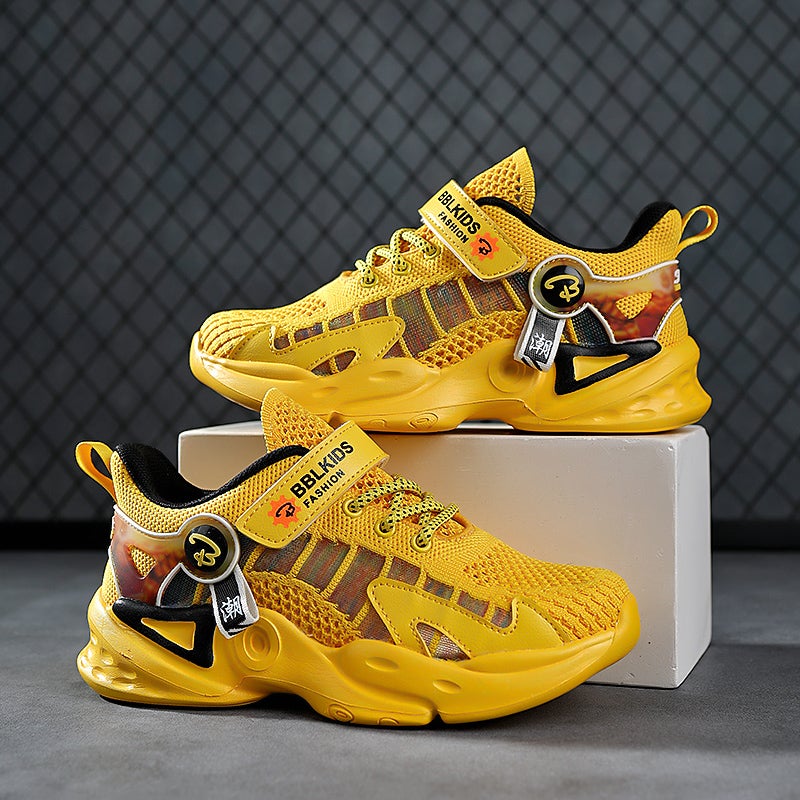 Children'S Shoes Boys Shoes Summer Thin Mesh Breathable Summer Single Mesh Primary School Students' Mesh Shoes Children'S Sneaker Men - Image 5