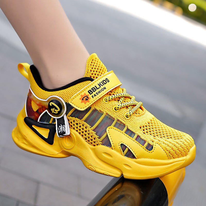 Children'S Shoes Boys Shoes Summer Thin Mesh Breathable Summer Single Mesh Primary School Students' Mesh Shoes Children'S Sneaker Men - Image 3