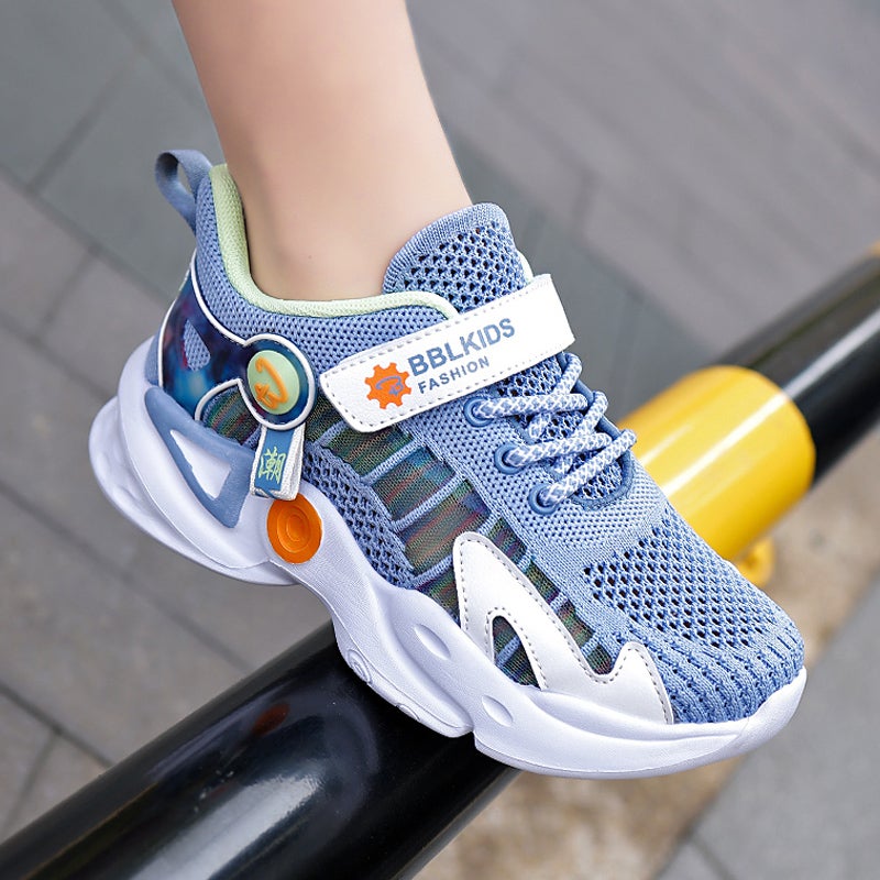 Children'S Shoes Boys Shoes Summer Thin Mesh Breathable Summer Single Mesh Primary School Students' Mesh Shoes Children'S Sneaker Men - Image 2