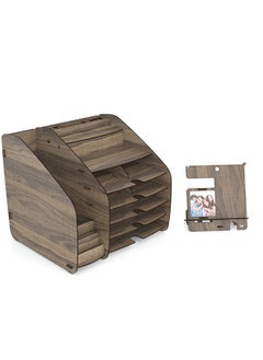 Home Canvas HC Home Canvas Cosmo Organizer (Walnut, X-Large)  - Image 3