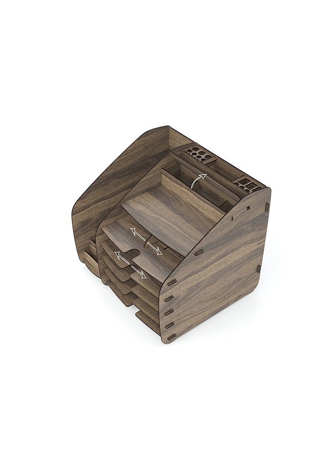 HC Home Canvas Cosmo Organizer (Walnut, X-Large)