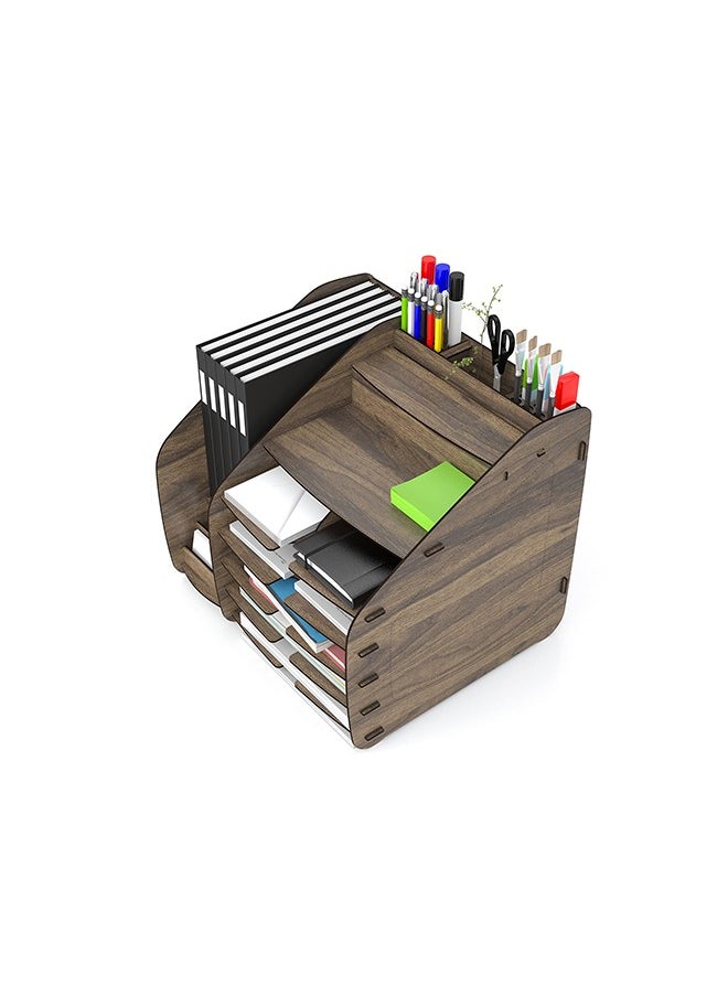 HC Home Canvas Cosmo Organizer (Walnut, X-Large)