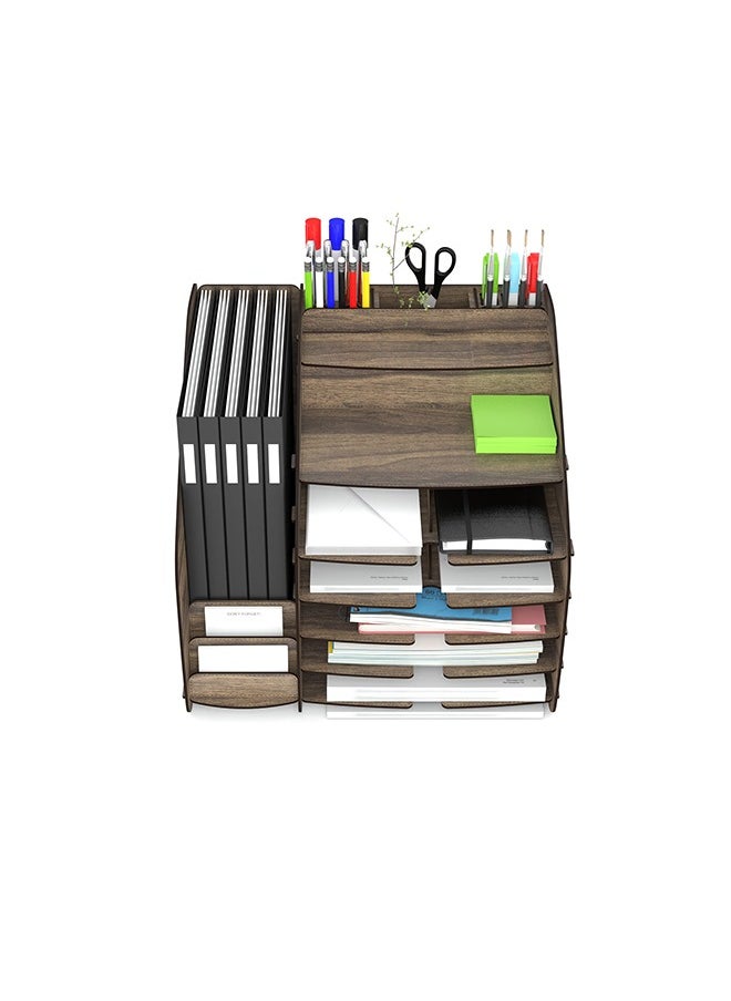 HC Home Canvas Cosmo Organizer (Walnut, X-Large)