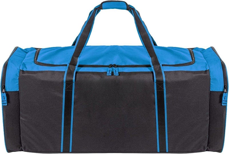 Jetstream Heavy Duty Multi Pocket Large Sports Gym Equipment 3-Pocket Travel Duffel Bag (Blue, 42-Inch) - Image 5