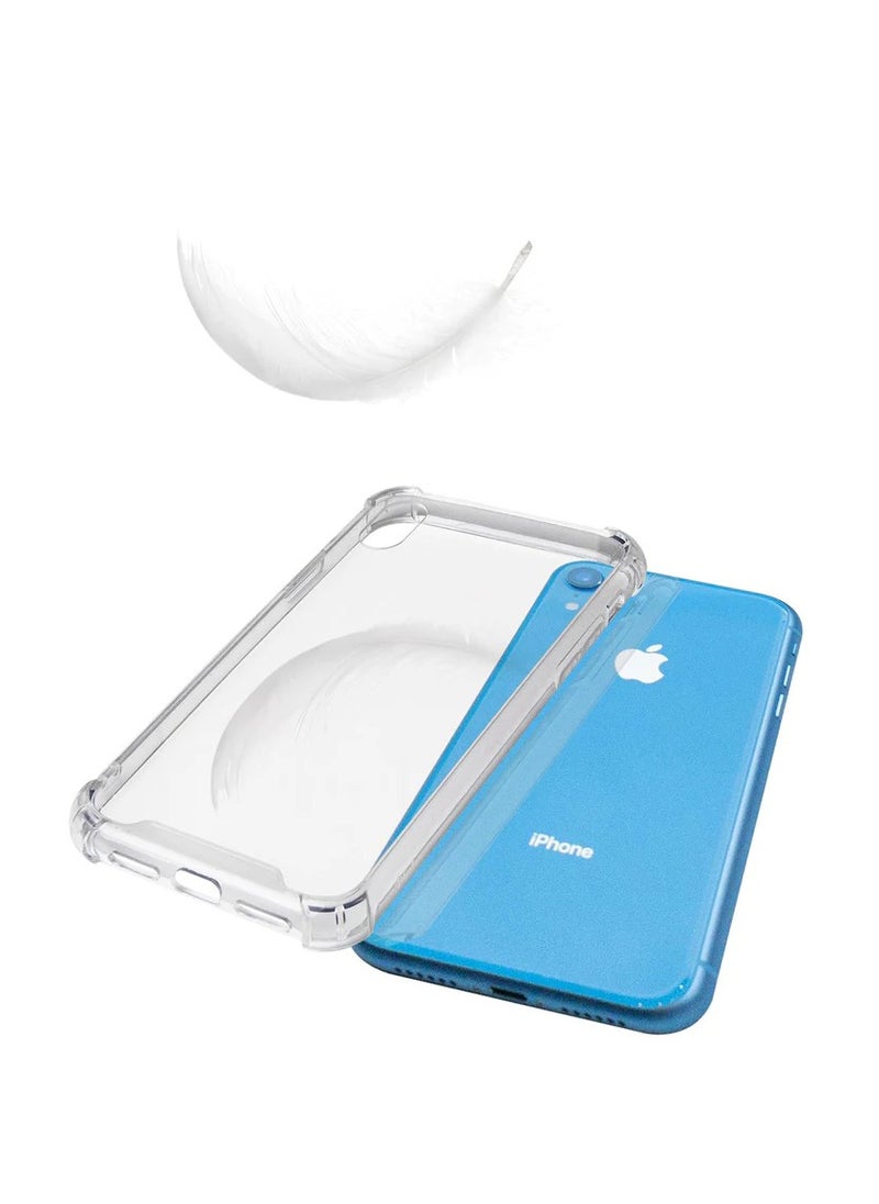Generic - Protective Case for iPhone XR, Shock Absorbing Bumper Cover, Crystal Clear Case with Protective Case, Soft TPU Anti-Scratch Case, Compatible with iPhone XR - Transparent - Image 1