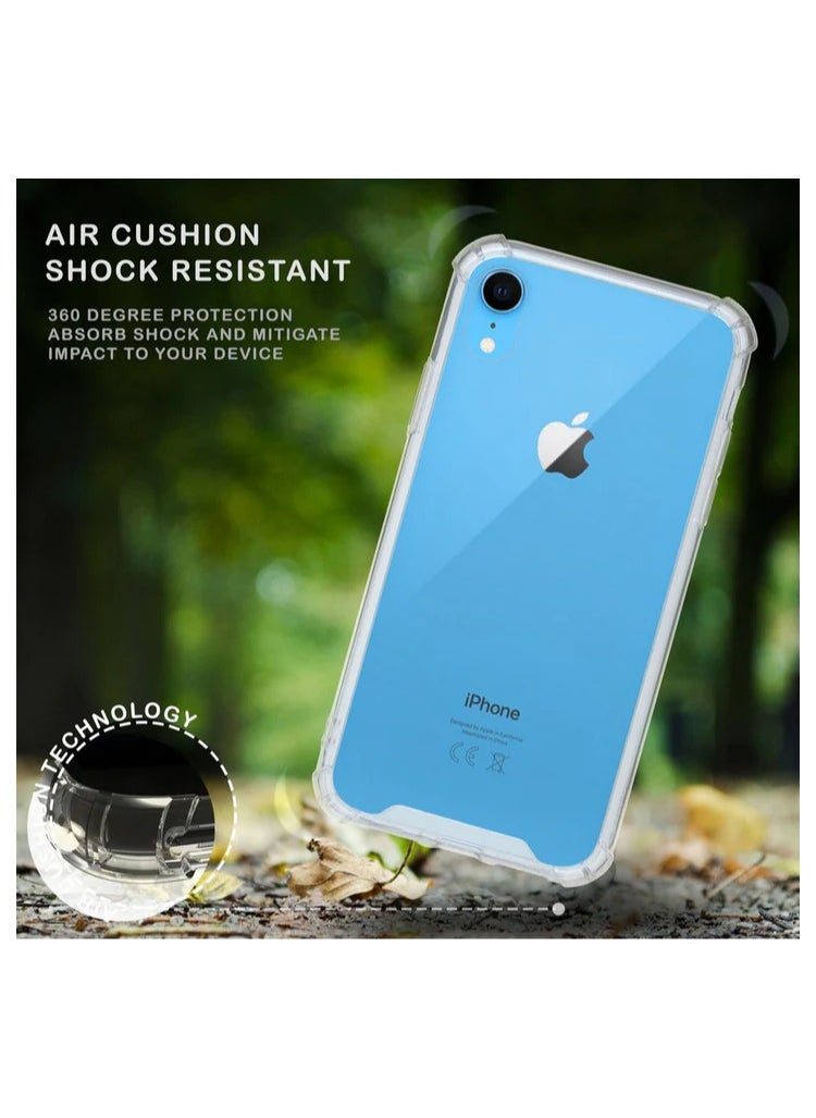Generic - Protective Case for iPhone XR, Shock Absorbing Bumper Cover, Crystal Clear Case with Protective Case, Soft TPU Anti-Scratch Case, Compatible with iPhone XR - Transparent - Image 1