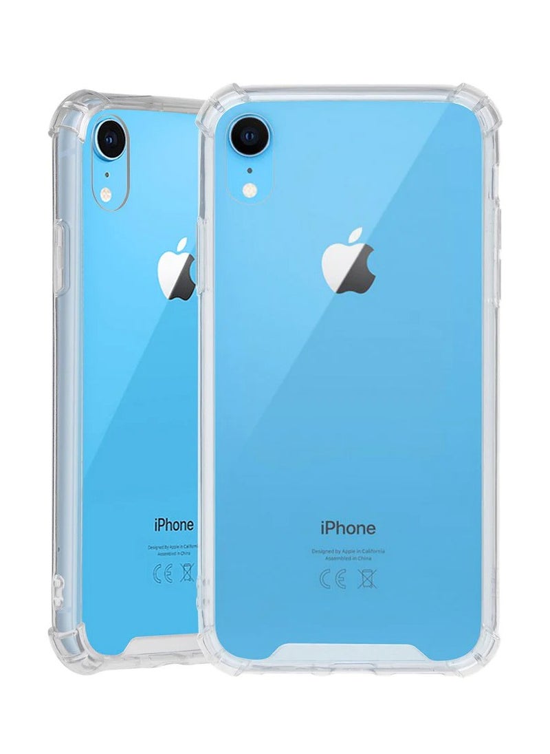 Generic - Protective Case for iPhone XR, Shock Absorbing Bumper Cover, Crystal Clear Case with Protective Case, Soft TPU Anti-Scratch Case, Compatible with iPhone XR - Transparent - Image 1