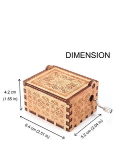 SYOSI Wooden Color Painted Music Box You are My Sunshine Coloured Drawing Box, Gifts for Daughter, Son, Love Ones Wedding Anniversary Birthday Valentine's Day  - Image 4