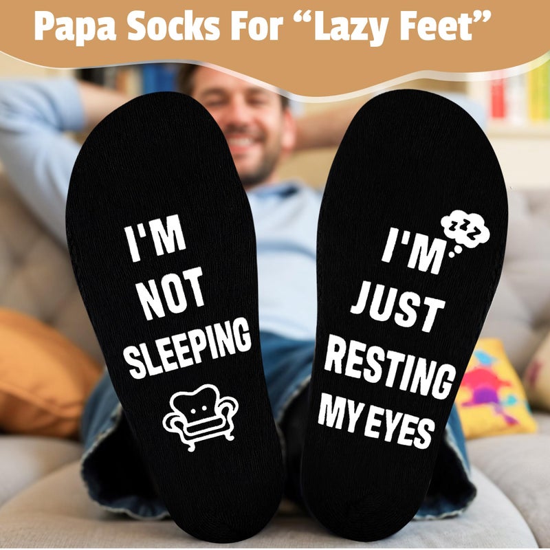 Pradnel Papa Gifts From Grandkids Papa Birthday Gifts For Men Happy Birthday Gift Ideas For Best Papas From Grandson Granddaughter Grandchildren Funny Gift Set For Christmas  Fathers Day With Hat  Wine Glass - Image 4