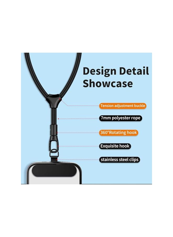 Green Tiger Hand Wrist Strap Lanyard, Adjustable Phone Wrist Strap, Universal Cell Phone Multifuctional Patch Lanyards Compatible With Most Smartphones For Women And Men (Black) - Image 4