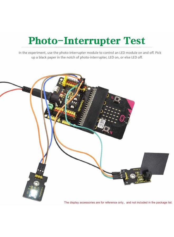 Keyestudio لوحة توسيع BBC Micro:bit محول كسر للوحة تحكم BBC Micro bit مجموعة البداية متوافقة مع Microbit V2، V1 - Image 4