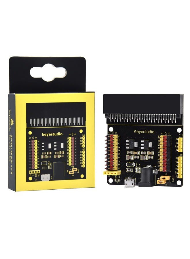 Keyestudio لوحة توسيع BBC Micro:bit محول كسر للوحة تحكم BBC Micro bit مجموعة البداية متوافقة مع Microbit V2، V1 - Image 1