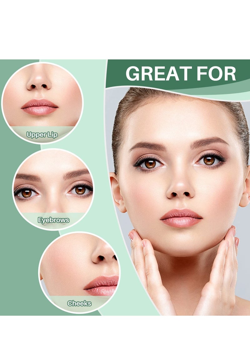 SOLARAE Hair Removal Wax Paper, 96 Pieces of Women's Lips Facial Wax Strips Lip Hair Beard Face Smooth Whitening Paste Ready-to-use Fast Hair Removal Patch for Arms, Legs, Armpit Hair, Eyebrow Hair, Etc. - Image 2