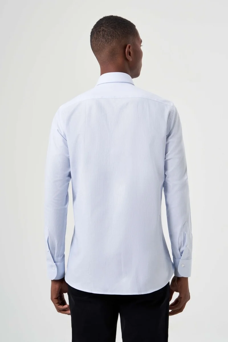 Bisse Men's Regular Fit Classic Shirt Blue GM23K232023_D35
