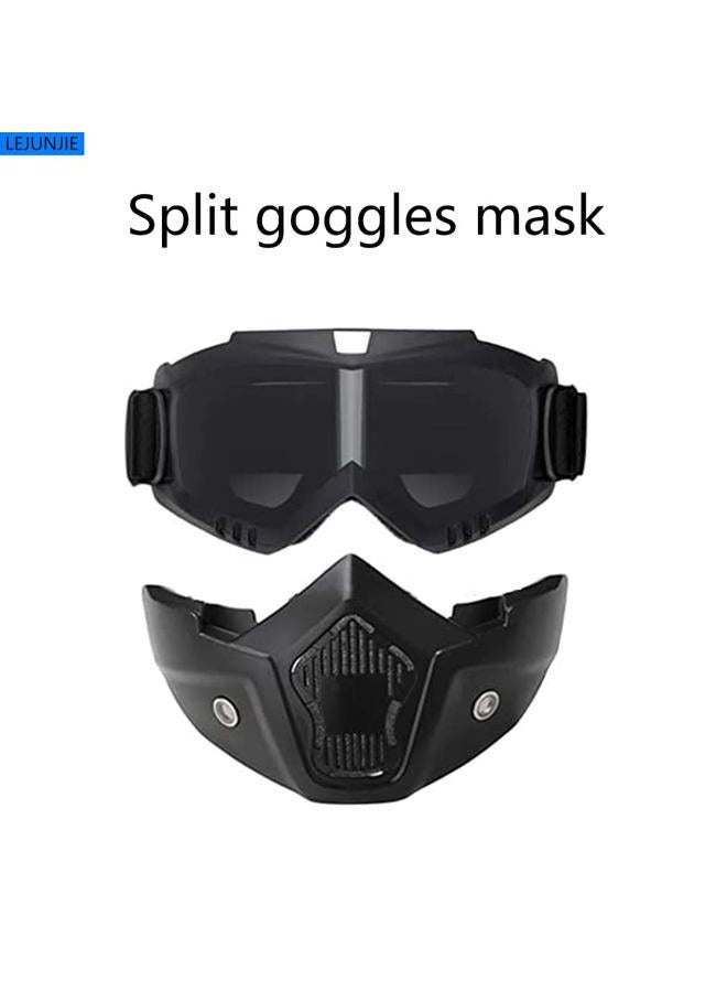 LEJUNJIE MICH Tactical Helmets with Detachable Face Mask Goggles for Airsoft, Paintball and Hunting - Perfect for Outdoor Activities - Image 4