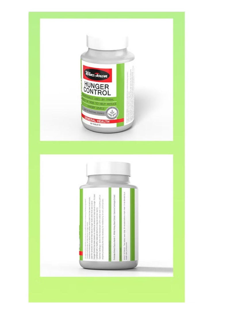 Wins Town 2 PCS Hunger Control General Health Tablets,Hunger Buster Tablets Natural Weight Loss Supplement - 120 Tablets - Image 3