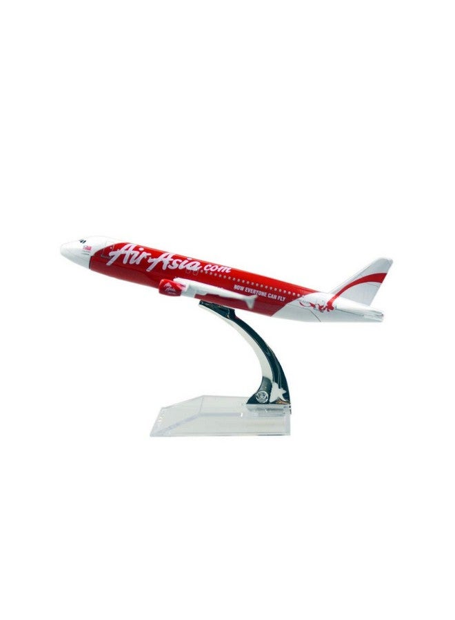 AmigozZ Diecast Aeroplane Scale Model Only For Display, Size -16 Cm-A320 (Air Asia), Multicolor - Image 1