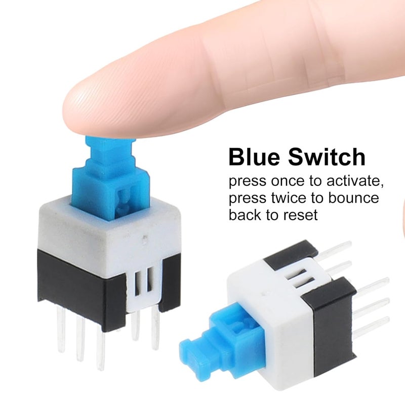 Electrobot 180 PCS Tactile Switch Kit – 10 Values Assorted Momentary Push Button Switches with Storage Box for DIY Electronics Projects - Image 4