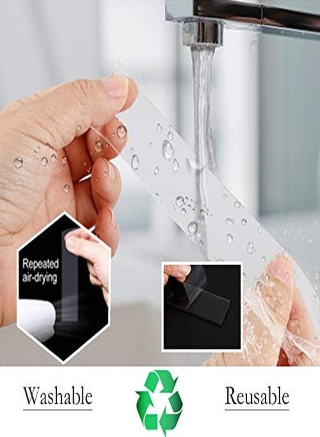 Dayllon Heavy Duty Double Sided 16.5 FT/5M Reusable Washable Silicone Tape, Clear Gel Nano Grip Traceless Adhesive Tape for Photos Fix Carpet Mats Pen Key - Image 4