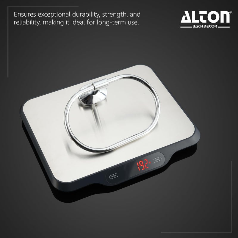Alton ALTON AXO30605, Stainless Steel, Towel Ring/Napkin Ring/Napkin Holder/Towel Hanger/Bathroom Accessories (Chrome)  - Image 2