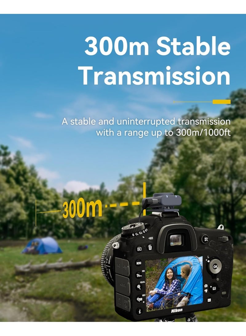 Hollyland Lark M2 Wireless Lavalier Microphone for Camera PC Laptop Phones Mini Lapel Mic 48KHz 24Bit 1000ft Range Noise Cancellation 30H Battery for Video Recording Streaming Content Creation - Image 5