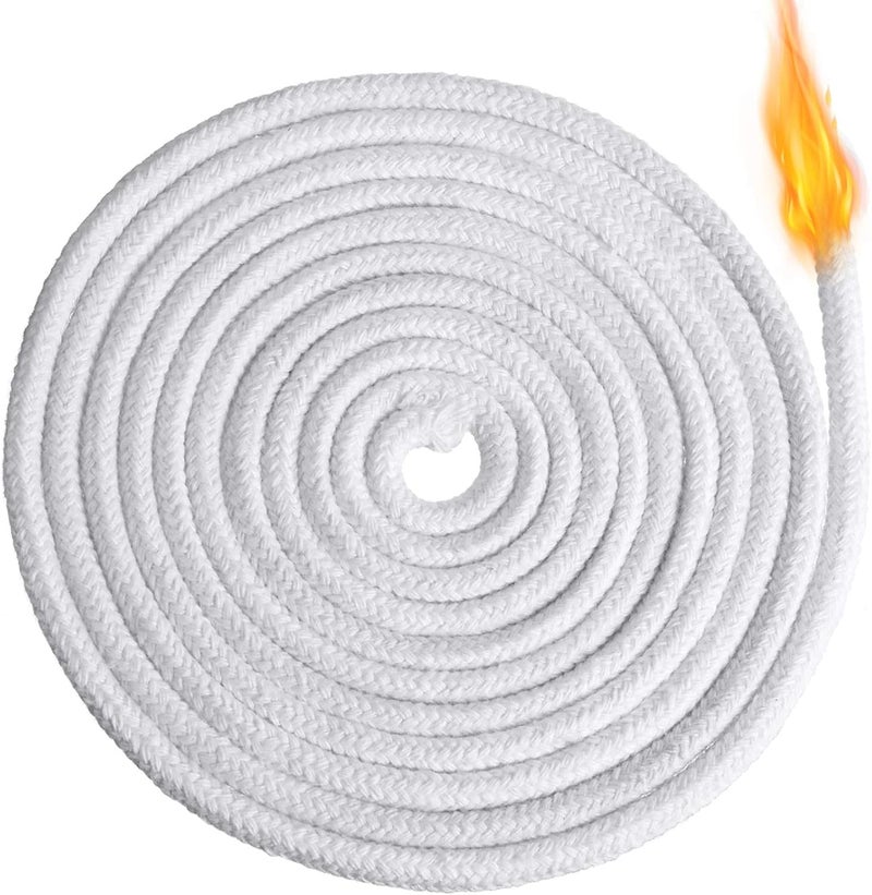 BBTO 6.56 Feet Candle Oil Lamp Wicks Replacement Braided Round Wick for Oil Lamps, DIY Handmade Candle Lantern Making Supplies for Winter Easter Birthday Party(6 mm/ 0.23 Inch) - Image 1
